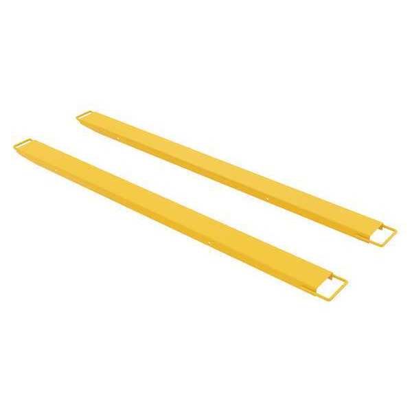 Fork Extension, Yellow, 4,000 lb, 6" W, Vestil, Mfr#: FE-HS-6-96