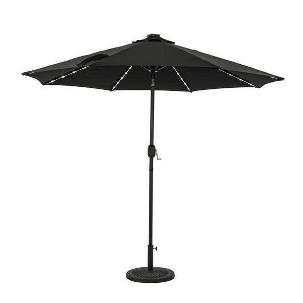 OCTAGON UMBRELLA W/LED TUBE LIGHTS, Island Umbrella, Mfr#: NU6847