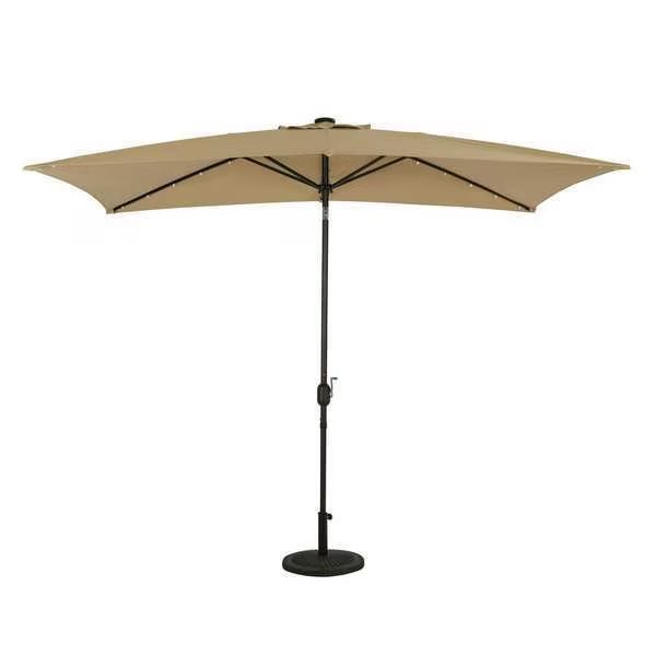 RECTANGLE UMBRELLA W/ LED BULB LIGHTS, Island Umbrella, Mfr#: NU6863