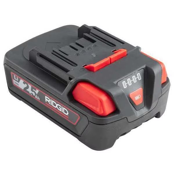 Battery, Li-Ion, 2.5 Ah, 18VDC, Ridgid, Mfr#: RB-1825