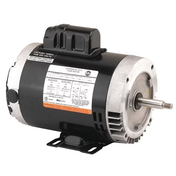 Motor, 1/3HP, 3450,2850RPM, 60, 50HZ, ODP, U.S. Motors, Mfr#: EC0332B