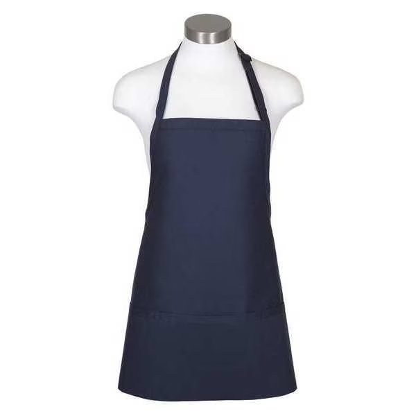 Bib Apron, 3-Pocket, F10XL, Navy, Fame Fabrics, Mfr#: 18164