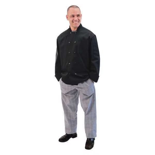 Chef Coat, Mesh Back, Black, C11 L/S, XS, Fame Fabrics, Mfr#: 83103