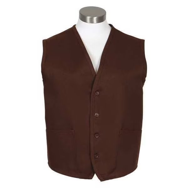 Vest, 2 Pocket, Brown, V65, 4XL, Fame Fabrics, Mfr#: 83271