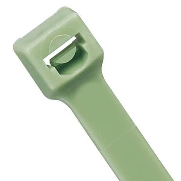 11-1/2" L, 0.19" W, Green Plastic Cable Tie, Indoor/Outdoor: Indoor, Panduit, Mfr#: PLT3S-M109