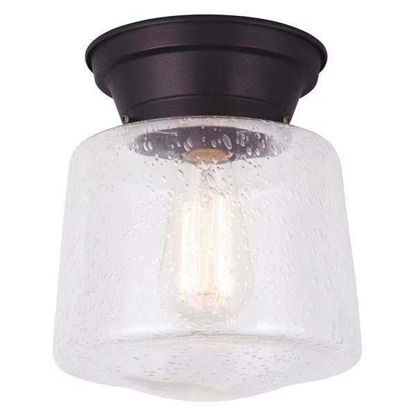 Flush Mount Light, 1 Light, 60W, 8"x9-1/4", Canarm, Mfr#: IFM623A08ORB