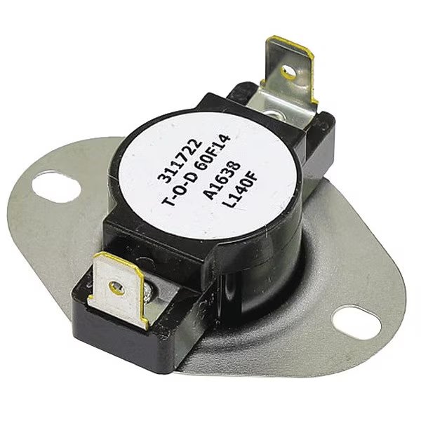 Limit Switch, 140 deg. F, One Time, Envirotec, Mfr#: PE-09-8140