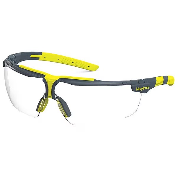 Safety Glasses, Wraparound Clear Polycarbonate Lens, Anti-Fog, Scratch-Resistant, Hexarmor, Mfr#: 11-19002-03