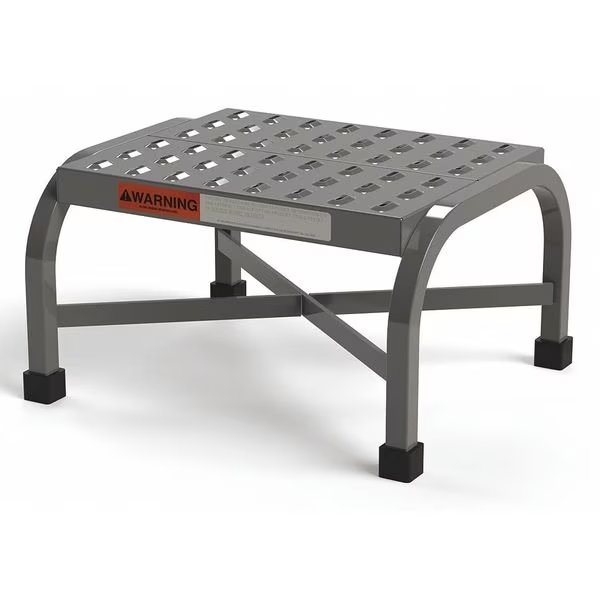Heavy Duty Step Stool, Perforated Step, 16"W x 14"D Platform, 10.5"H, 350 lbs. Capacity, Ega, Mfr#: PSS