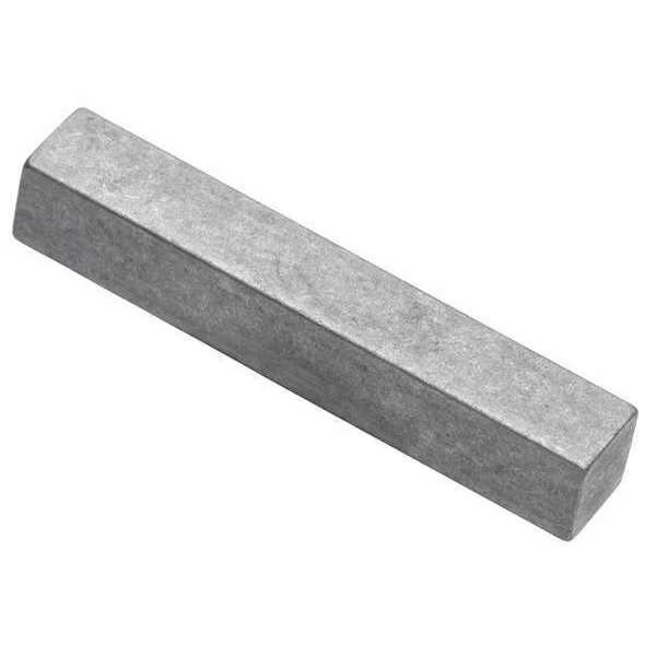 Undersized Machine Key, Square End, Stainless Steel, Plain, 4 3/4 in L, 5/16 in Sq, G.L. Huyett, Mfr#: 7003120312-4750