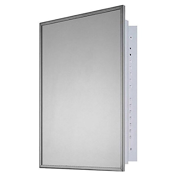 14" x 20" Deluxe Recessed Mounted SS Framed Medicine Cabinet, Ketcham, Mfr#: 160