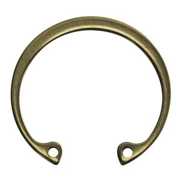 Internal Retaining Ring, Steel, Zinc Yellow Finish, 0.75 in Bore Dia., Rotor Clip, Mfr#: HO-075-ZD