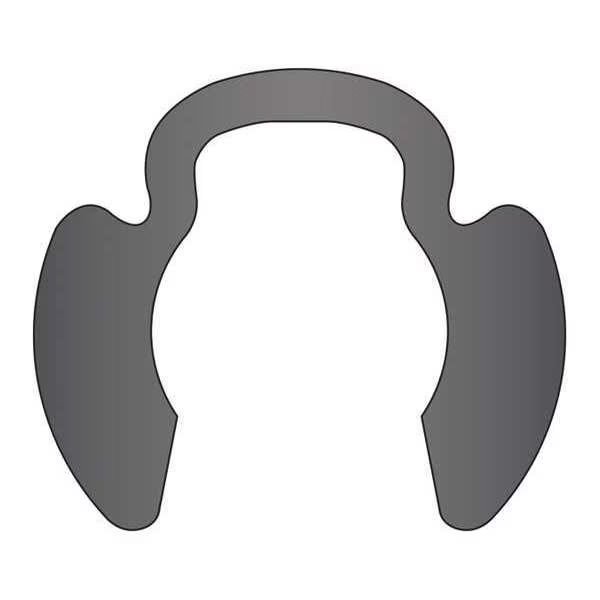 External Retaining Ring, Steel Black Phosphate Finish, 3/4 in Shaft Dia, Rotor Clip, Mfr#: PO-075