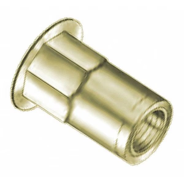 Rivet Nut, 3/8"-16 Thread Size, 0.655 in Flange Dia., .845 in L, Steel, Avk, Mfr#: BTI-AHS4T-616-312/B