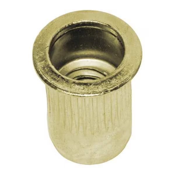 Rivet Nut, #10-24 Thread Size, 0.415 in Flange Dia., .475 in L, Steel, Avk, Mfr#: BTI-ALS4T-1024-130/B