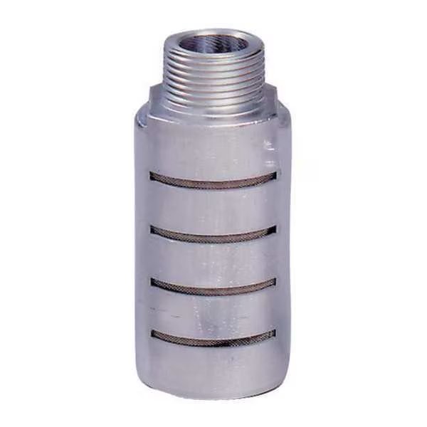 Male Alum Pneumatic Silencer, 3/8", PK5, Arrow Pneumatics, Mfr#: ASQF-3M