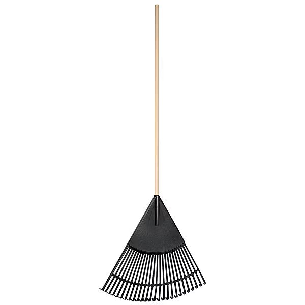 26-tine Leaf Rake with 48"L Hardwood Handle, Polypropylene Tine, Union Tools, Mfr#: 64309GR