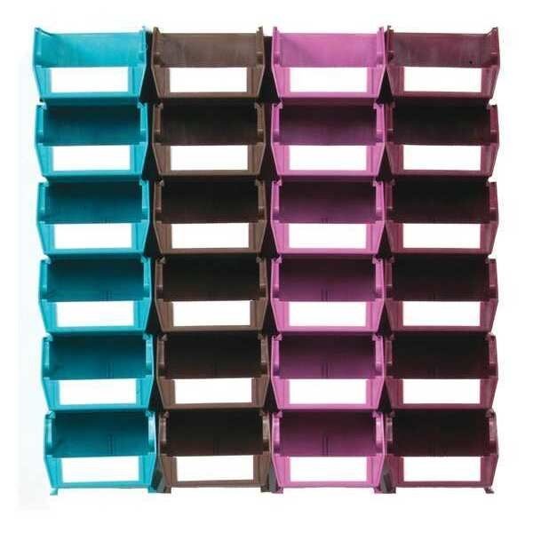 Polypropylene Wall Storage Unit, 3 in. H x 4.125 in. W, Multi, Triton Products, Mfr#: 3-210MCWS