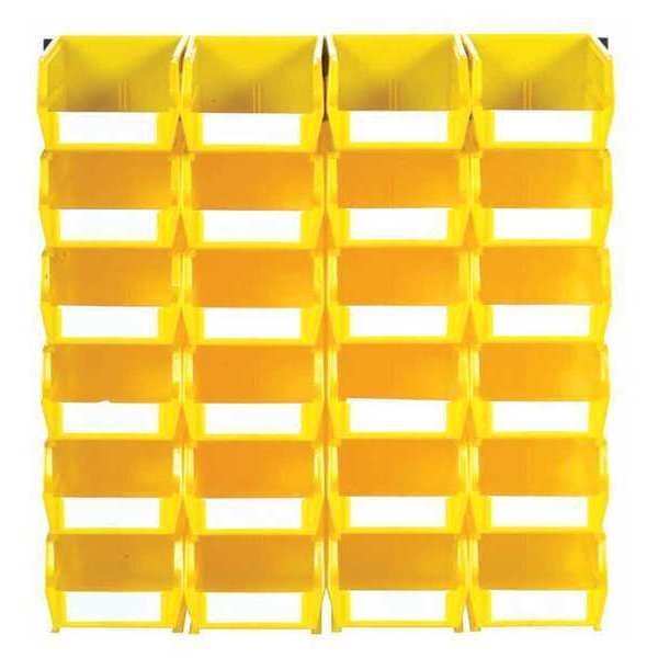 Polypropylene Wall Storage Unit, 3 in. H x 4.125 in. W, Yellow, Triton Products, Mfr#: 3-210YWS