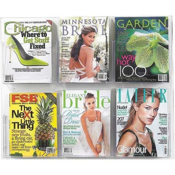 Literature Display, 6 Magazine, Safco, Mfr#: 5667CL