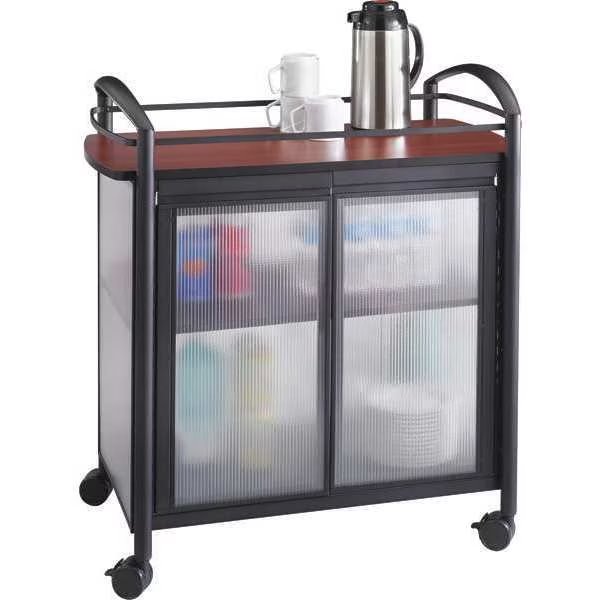 Refreshment Cart, Black, Safco, Mfr#: 8966BL