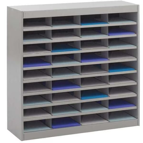 Literature Organizer, 36 Compartments, Gry, Safco, Mfr#: 9221GRR