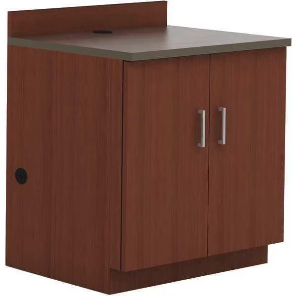 Base Cabinet, 2 Door, Mahogany, Safco, Mfr#: 1702MH