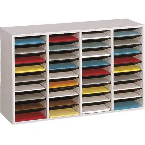 Literature Org, Wood, Adjustable, 36, Grey, Safco, Mfr#: 9424GR
