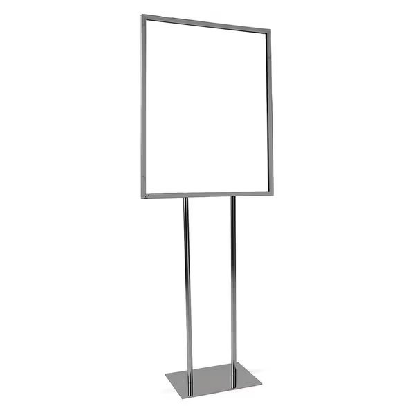 Bulletin Sign Holder, Chrome, 22" x 28", Econoco, Mfr#: BH28
