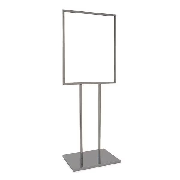 Bulletin Sign Holder, Chrome, 22" x 28", Econoco, Mfr#: BH29