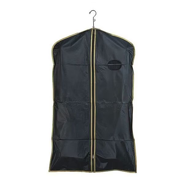 Coat Cover, Black, Gold Trim, PK100, Econoco, Mfr#: 54B/G