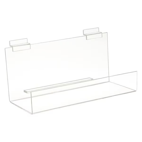 Book Shelf, 12" W, Slatwall, PK6, Econoco, Mfr#: HP/BS12