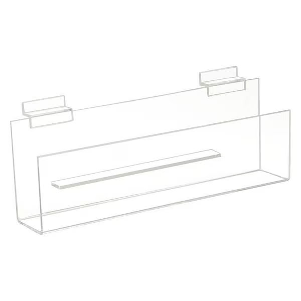 Slatwall Greeting Card Shelf, 12"x2", PK12, Econoco, Mfr#: HP/GCS12