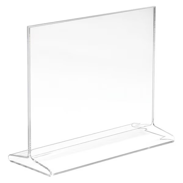 Acrylic Counter Sign, 5 1/2" H x7" W, PK24, Econoco, Mfr#: HPCT57HTP