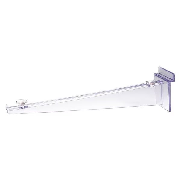 Bracket, Polycarbonate, 12", Shelf, PK100, Econoco, Mfr#: JMP12