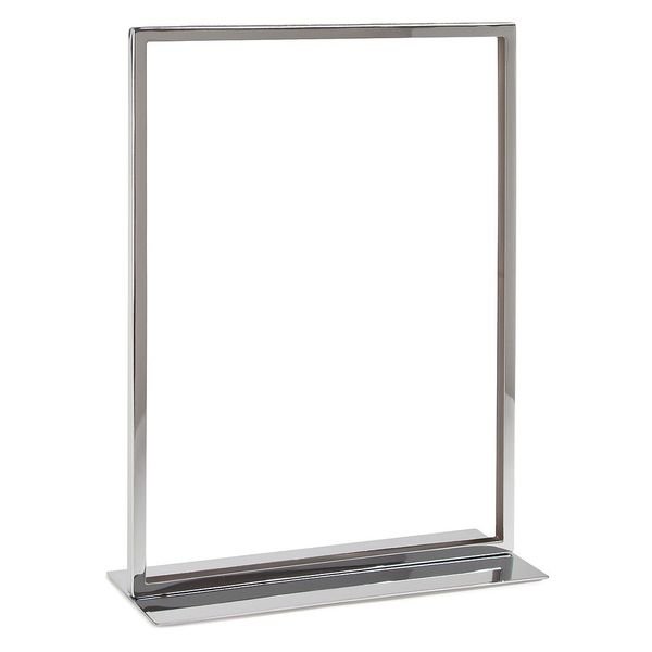 Sign Holder, Chrome, 11" x 14", Base, PK24, Econoco, Mfr#: MVER114