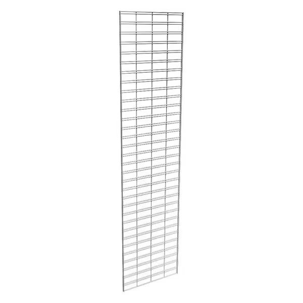 Wire Slatgrid Panel 2ft. x 8ft., Chrome, 3PK, Econoco, Mfr#: P3STG28C