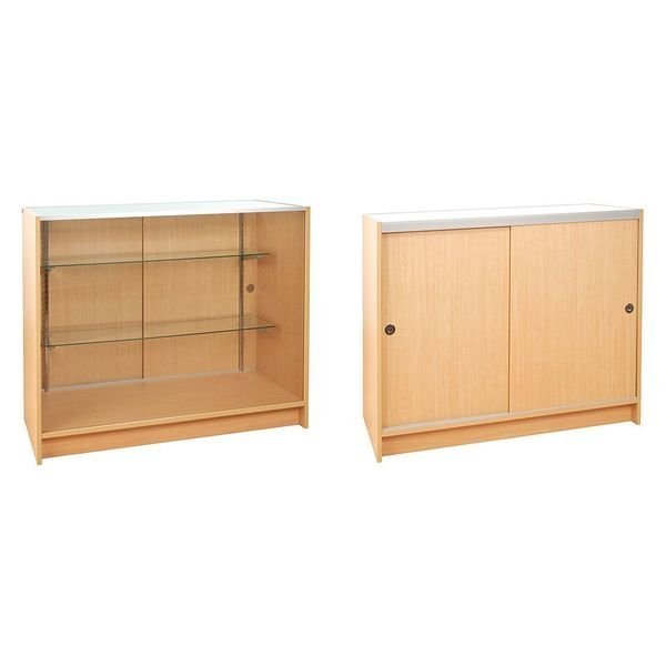 Full Vision Showcase, 48" x 20", Maple, Econoco, Mfr#: PW/SC482-MP