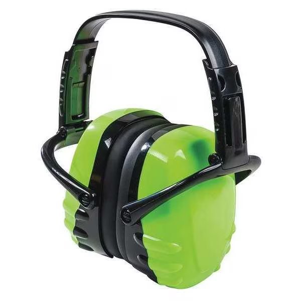 Over-the-Head Ear Muffs, 25 dB, HPD425, Hi-Vis Green, Sellstrom, Mfr#: S23407