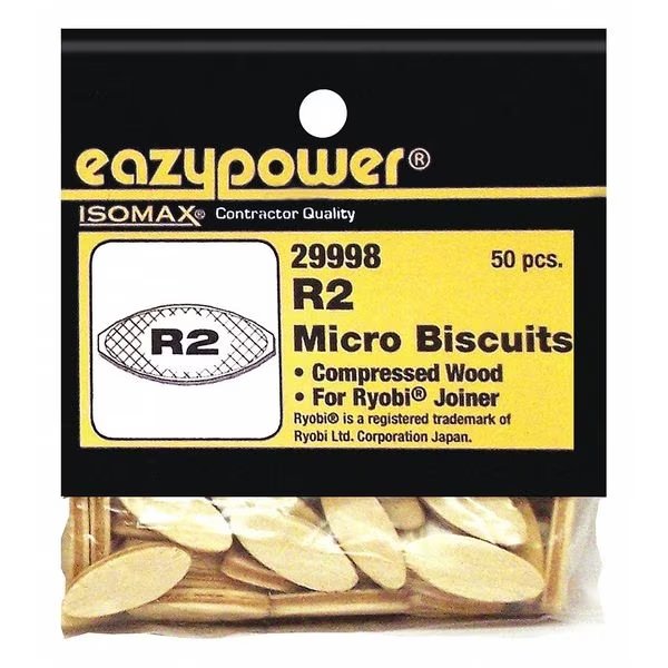 Mini Joiner Biscuits, R2, PK50, Eazypower, Mfr#: 29998