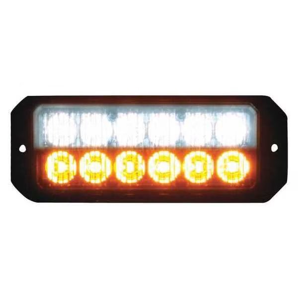 Clear/Amber Dual Row 5 Inch LED Strobe Light, Buyers Products, Mfr#: 8891702