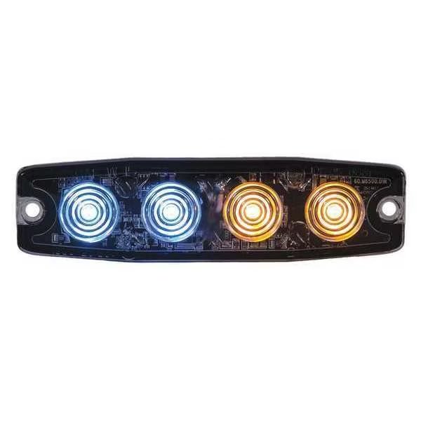 Ultra Thin 4.5 Inch Blue/Amber LED Strobe Light, Buyers Products, Mfr#: 8892248