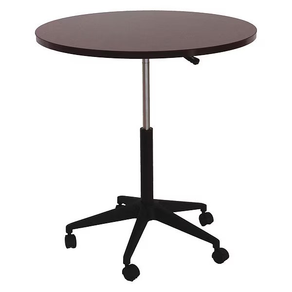 Mobile Round Table, 32", Mahogany, Boss, Mfr#: N30-M
