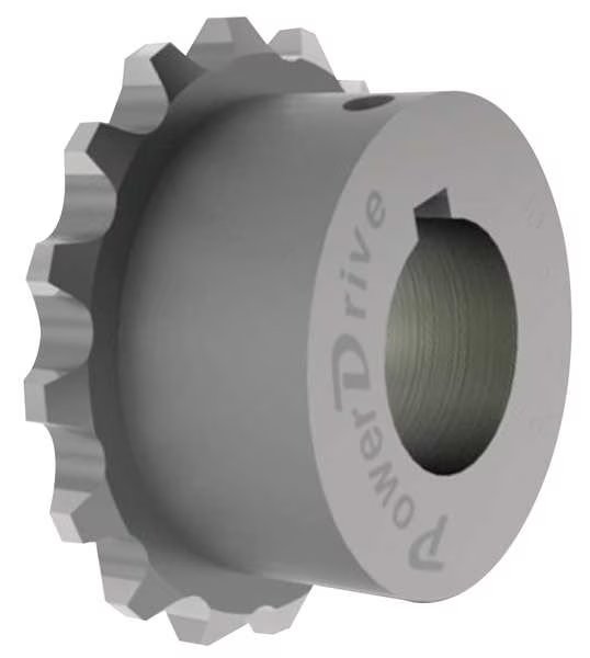 Fixed Bore Chain Coupling Sprocket , 1 Bore Dia., , Powerdrive, Mfr#: C4016X1