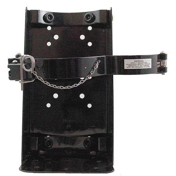 Fire Extinguisher Wall Hanger, Wall Bracket, Steel, For Tank Weight 10 to 15 lb, Kidde, Mfr#: VB-2