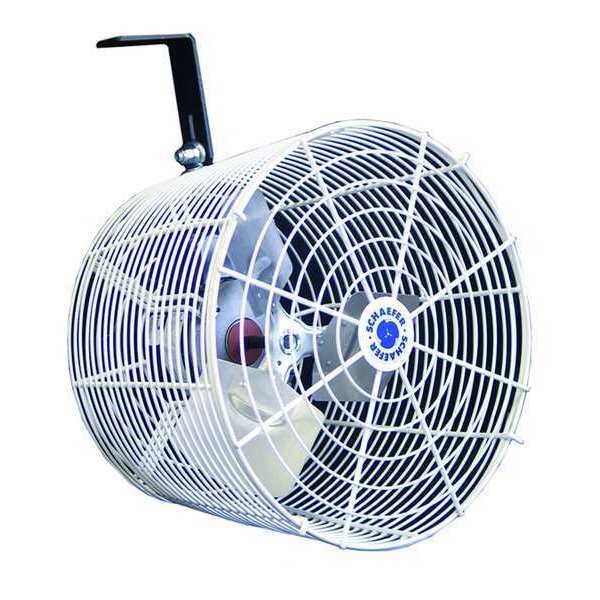 Standard-Duty Industrial Fan 12" Non-Oscillating, 115/230VAC, 1470 CFM, Schaefer, Mfr#: GVK12