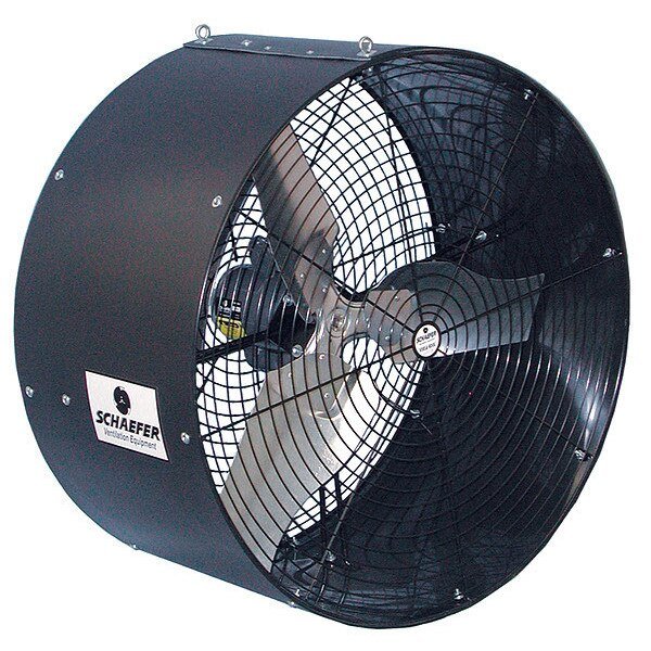 Standard-Duty Industrial Fan 36" Non-Oscillating, 115/230VAC, 11,690 CFM, Schaefer, Mfr#: GVKC36