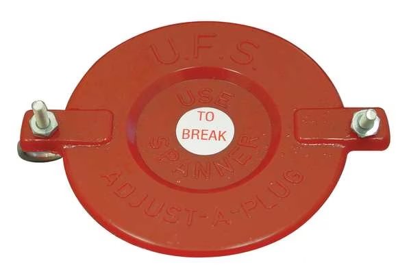 Hydrant Cap, 2 1/2 in Compatible Pipe Size, Genderless, Universal Thread Type, Breakable, Moon American, Mfr#: 670-25