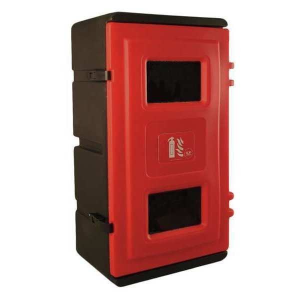 Fire Extinguisher Cabinet, Surface Mount, 24 in Height, Plastic, Jonesco, Mfr#: JBDE73