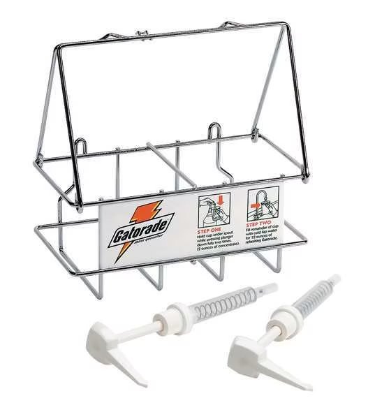 Wire Rack Dispenser, Two Pumps, Gatorade, Mfr#: 49974